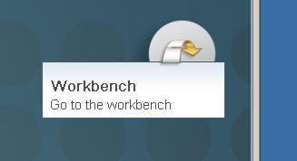 Click on the Curved Arrow to go to the workbench